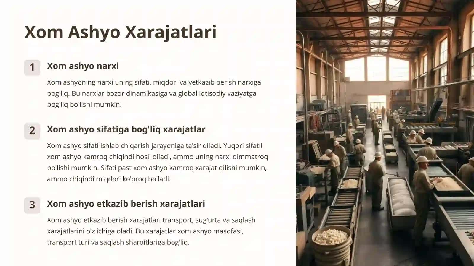 Xarajatlar 3