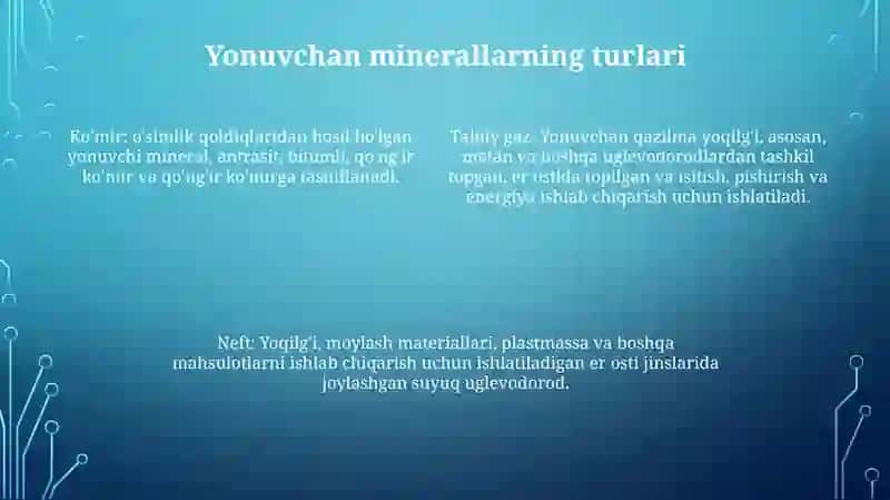 Foydali Qazilmalar 3