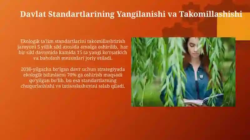 Ekologik ta'lim berish davlat standartlari 3