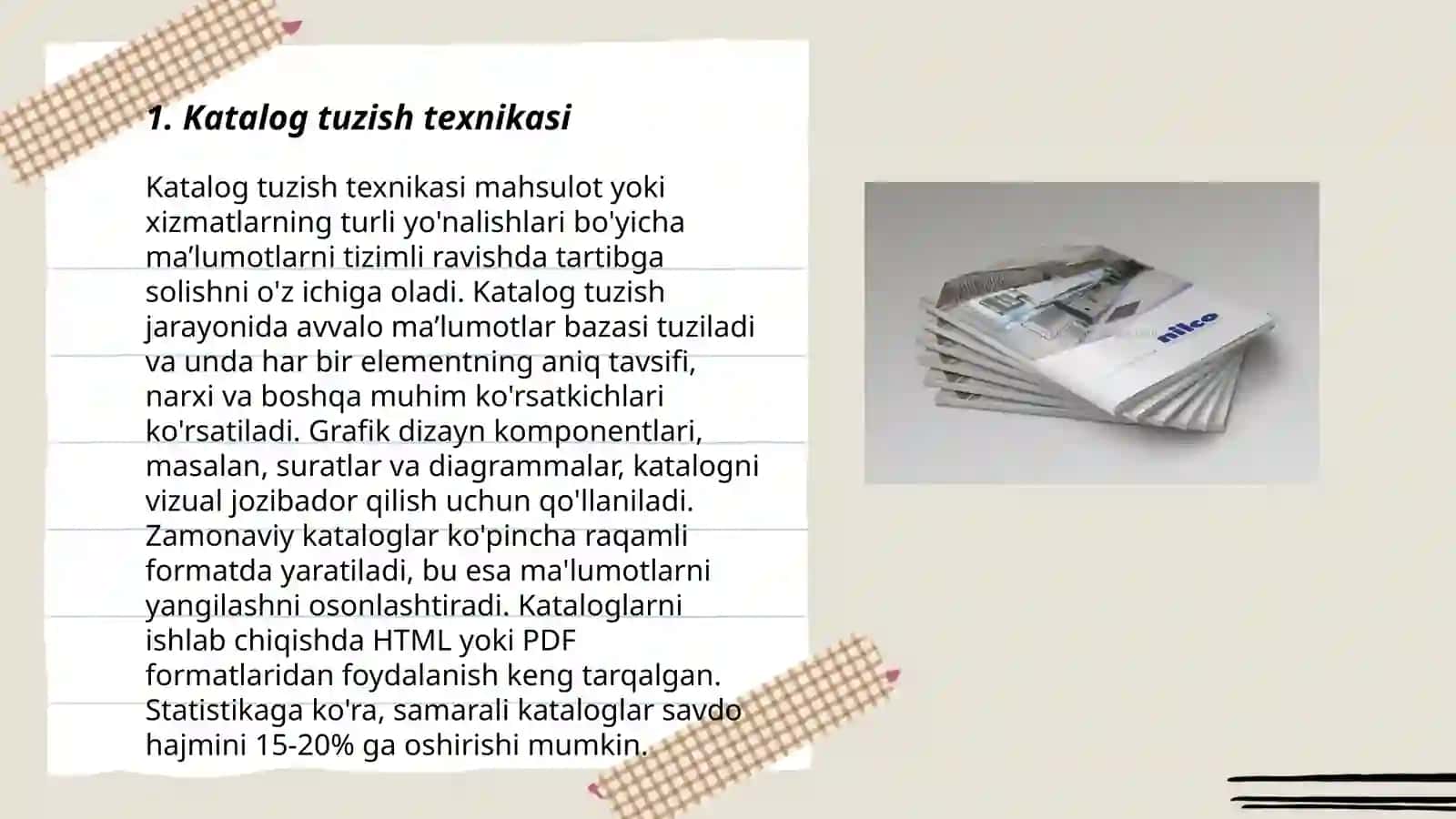 Katalog tuzish texnikasi 3