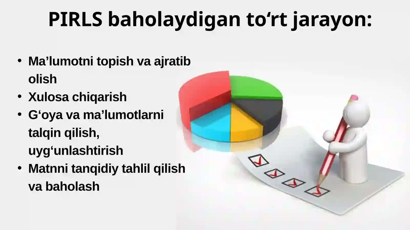 O‘qib tushunish jarayonlarini baholash 3