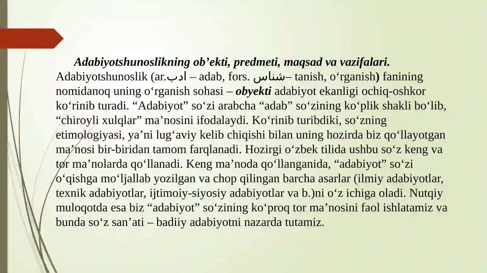 ADABIYOTSHUNOSLIK FAN SIFATIDA 3