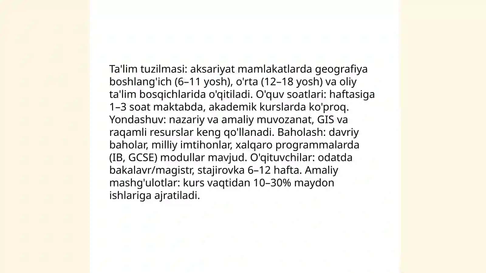 Xorijiy mamlakatlarda Geografiya talimi 3