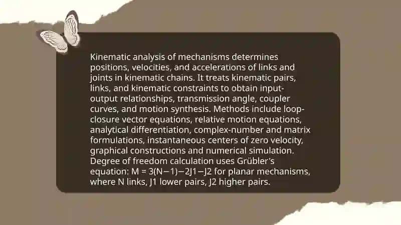 Theory of Machines and Mechanisms 3