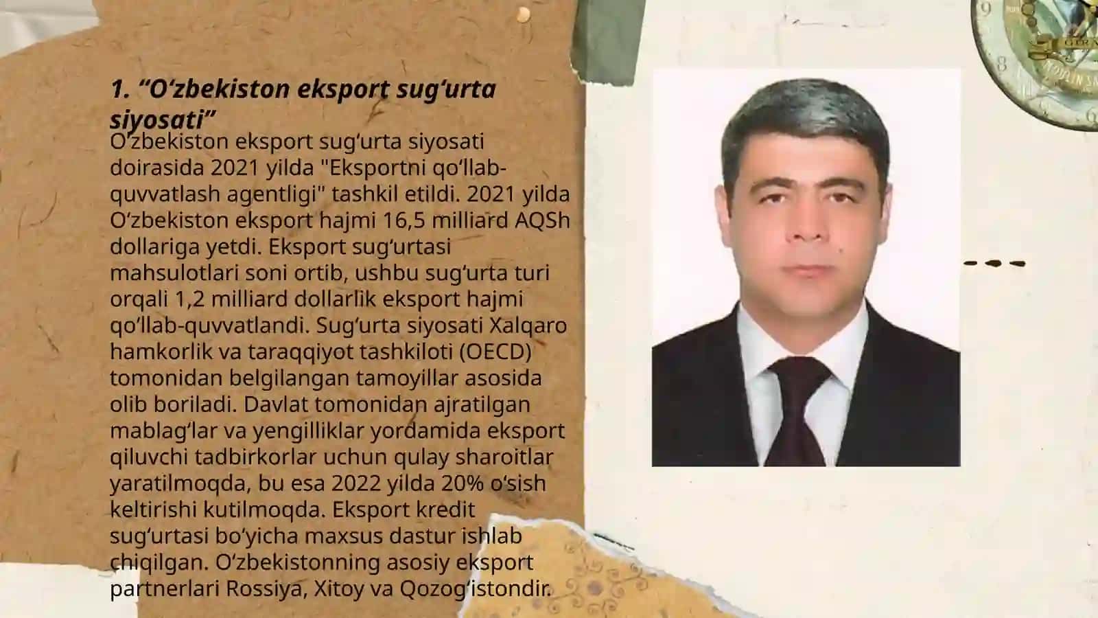 O‘zbekiston eksport sug‘urta siyosati 3