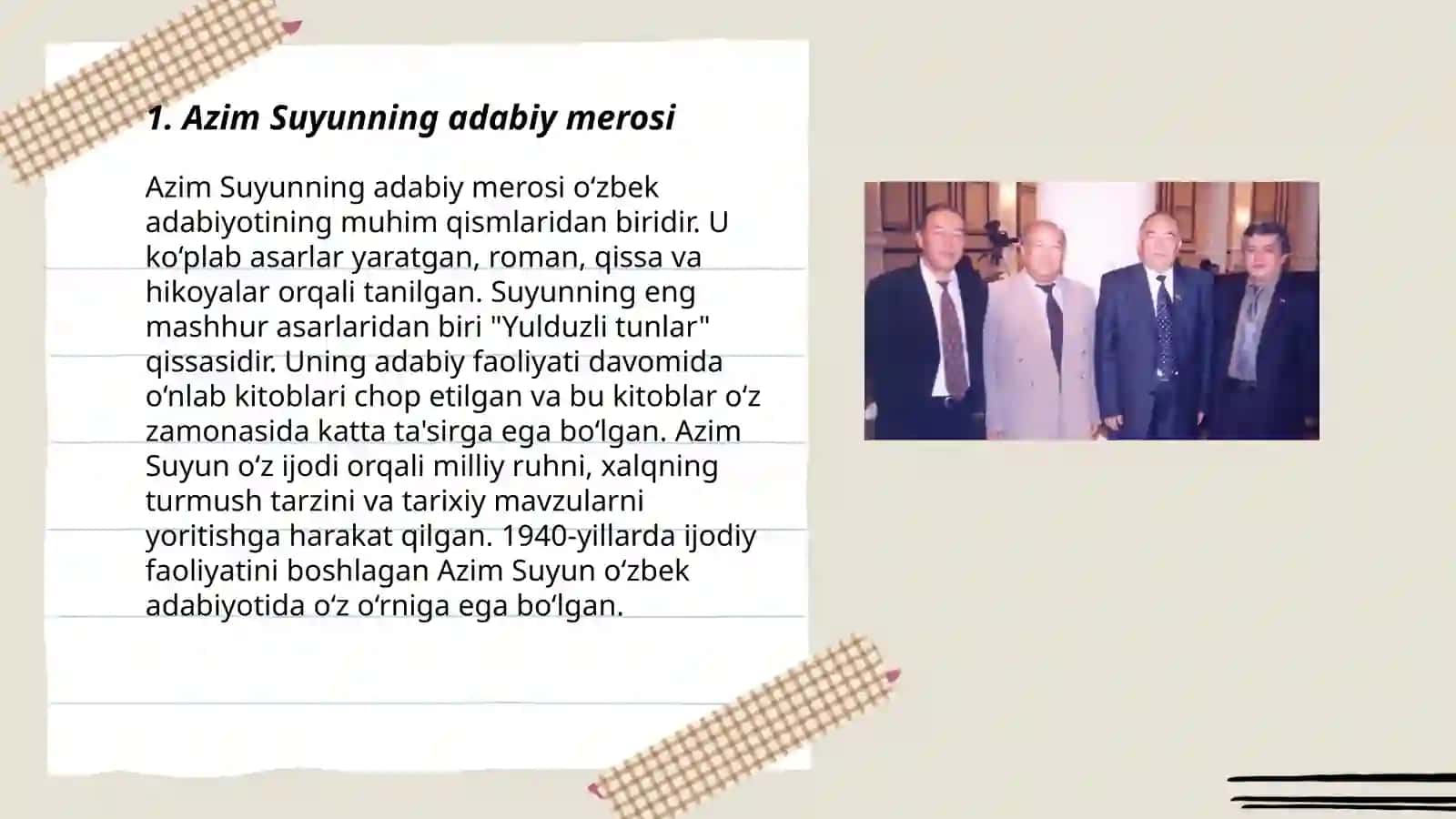 Azim Suyunning adabiy merosi 3