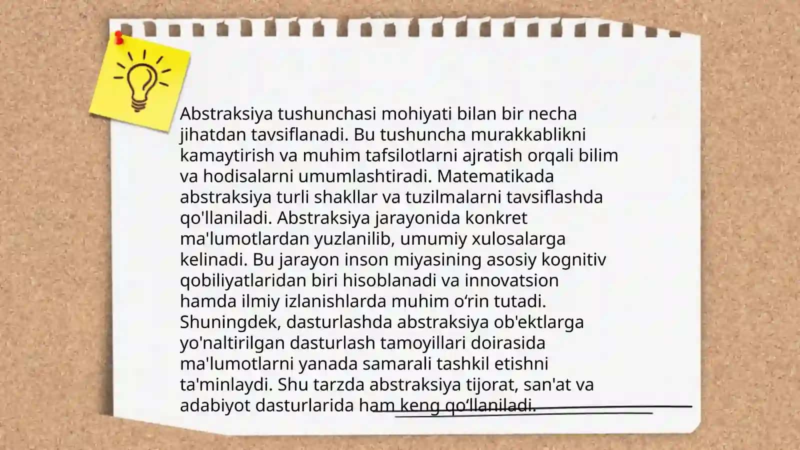 Abstraksiya tushunchasi mohiyati 3