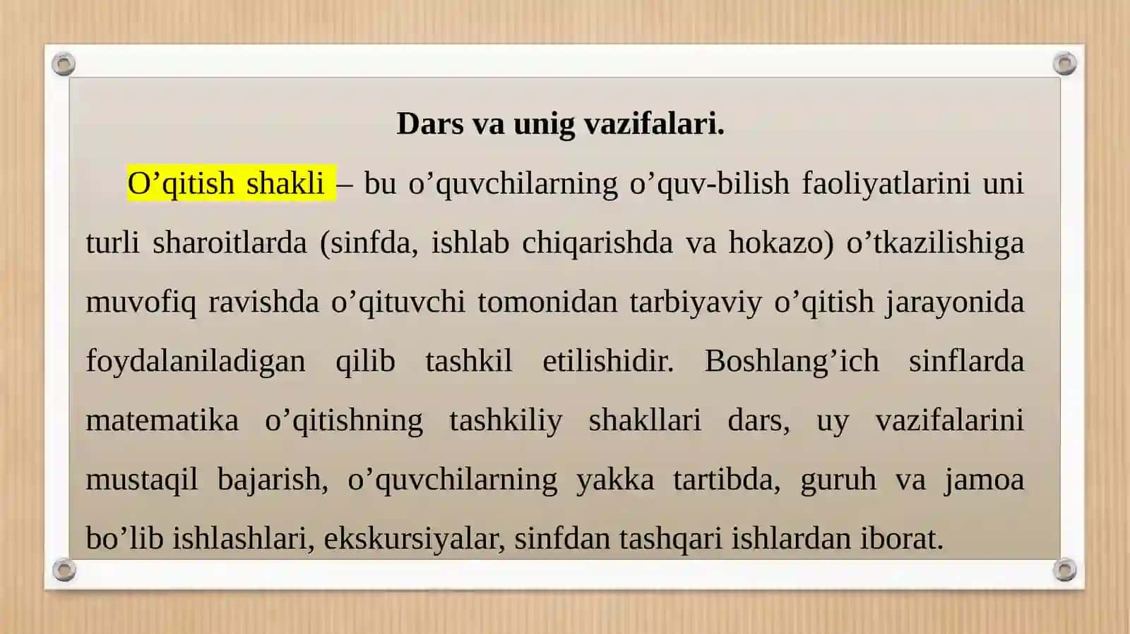 Boshlang‘ichsinflardamatematikao‘qitishnitashkilqilishshakllari 3