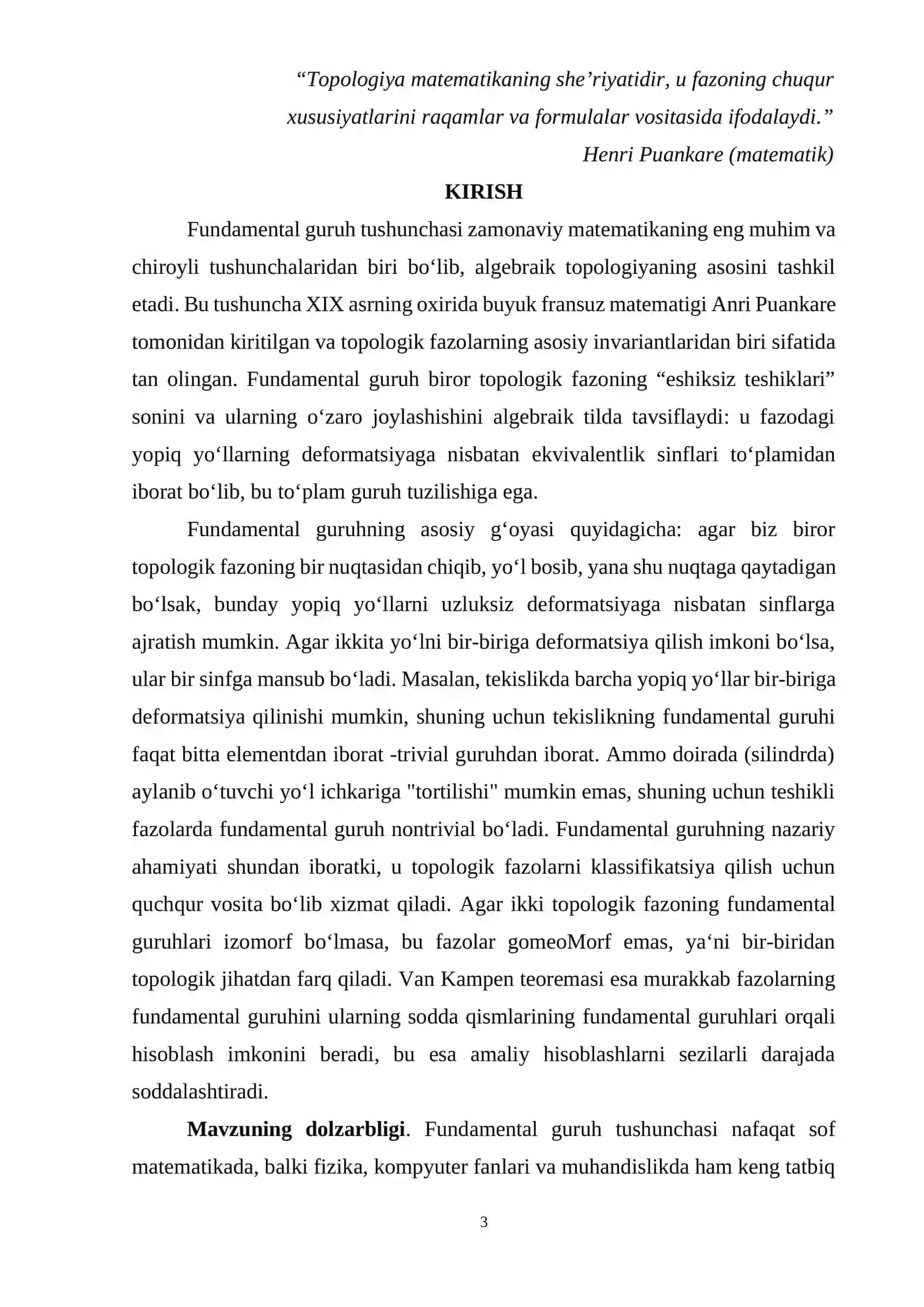 Fundamental guruh tushunchasi 3