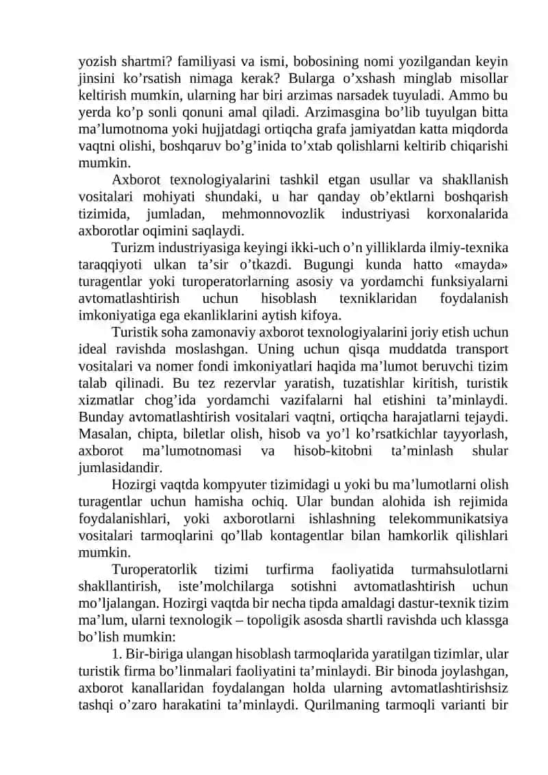 Turizmda axborot texnologiyalari 3