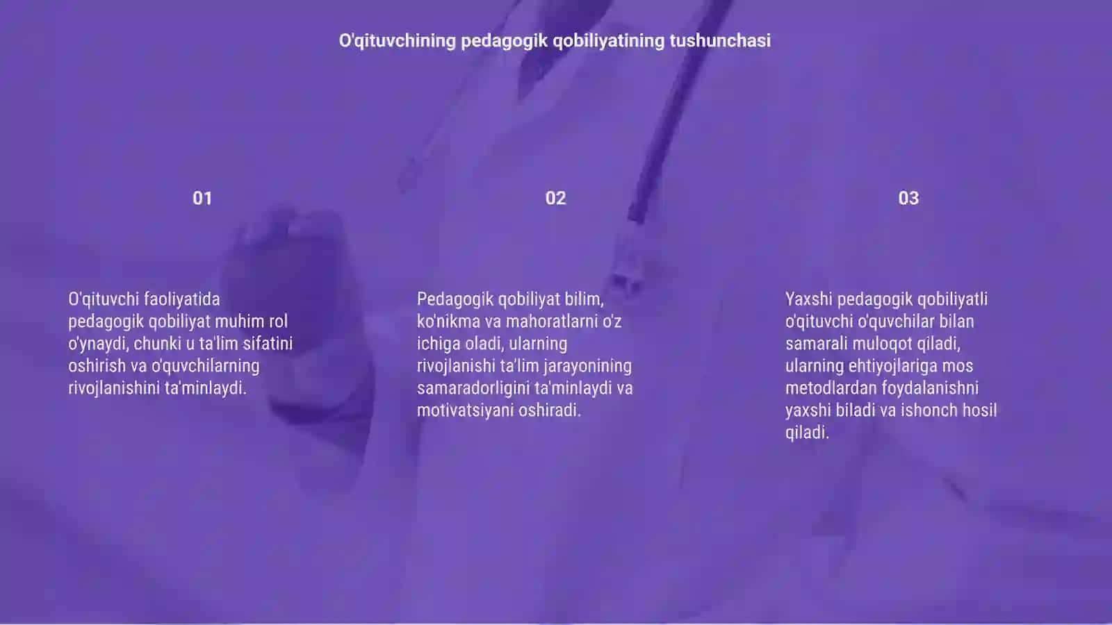 O'qituvchi faoliyatida pedagogik qobiliyatning ahamiyati 3