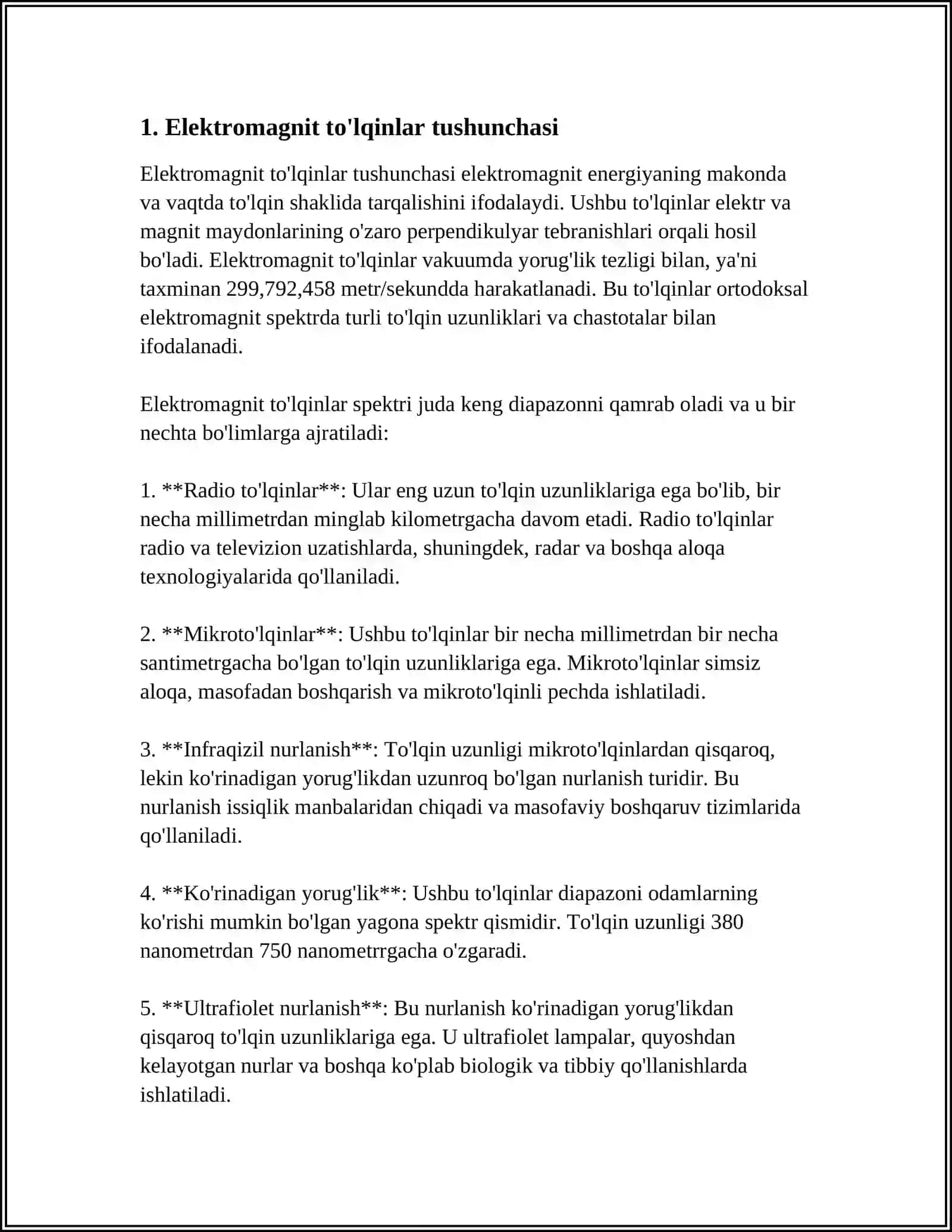 ELEKTROMAGNIT TO'LQINLAR 3