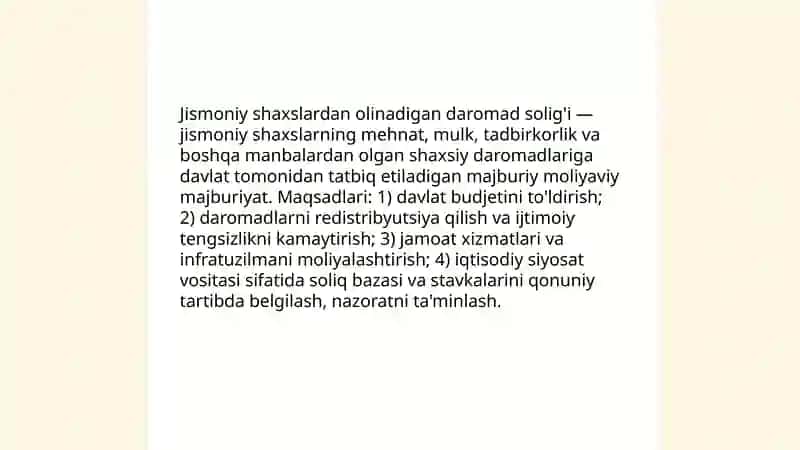 Jismoniy shaxslardan olinadigan daromad solig'i 3