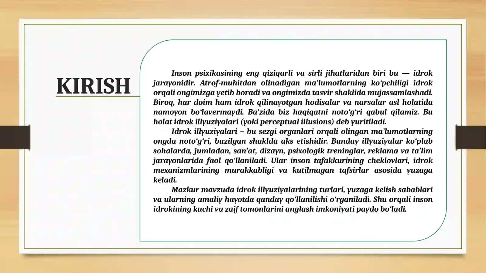 IDROK ILLYUZIYALARI VA ULARNI AMALIYOTDA QO'LLASH 3