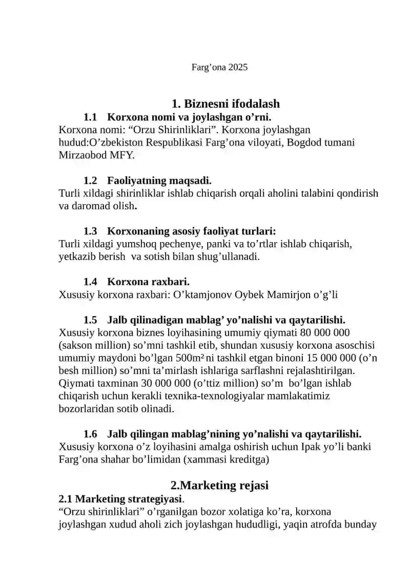 Biznesni loyihalash 3