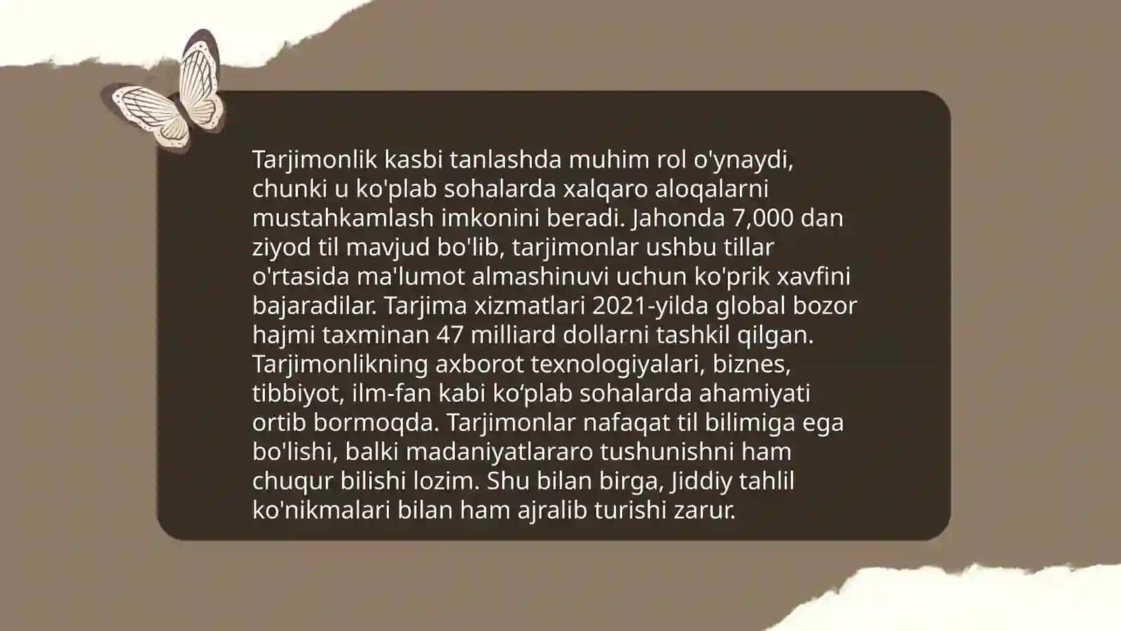 Tarjimonlik: Kasb tanlashda roli va ahamiyati 3