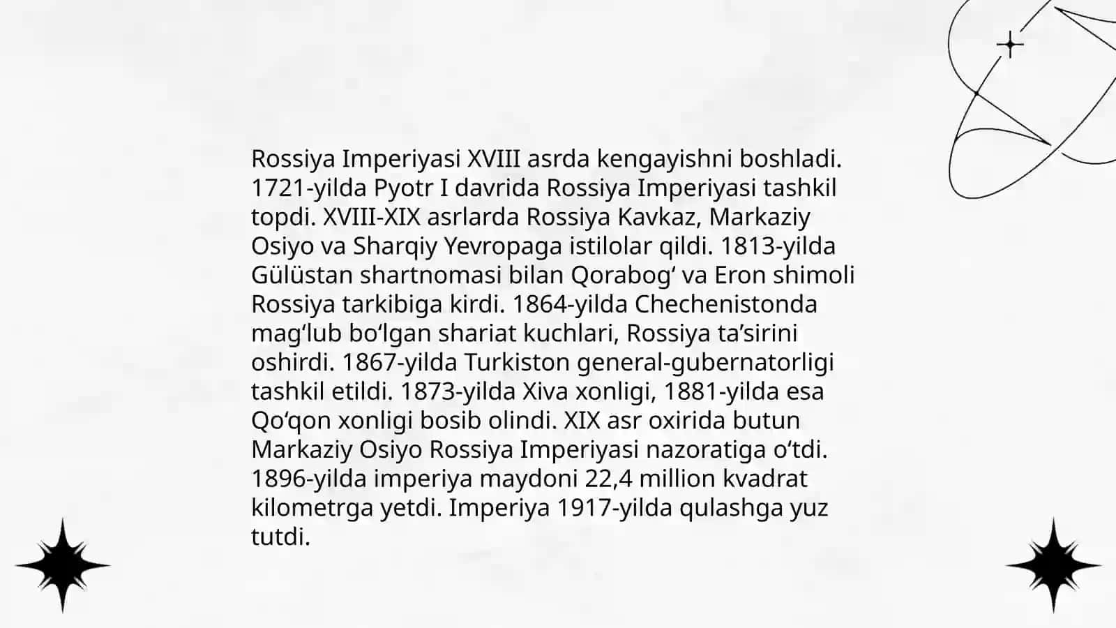 Rossiya imperiyasi istilolari 3