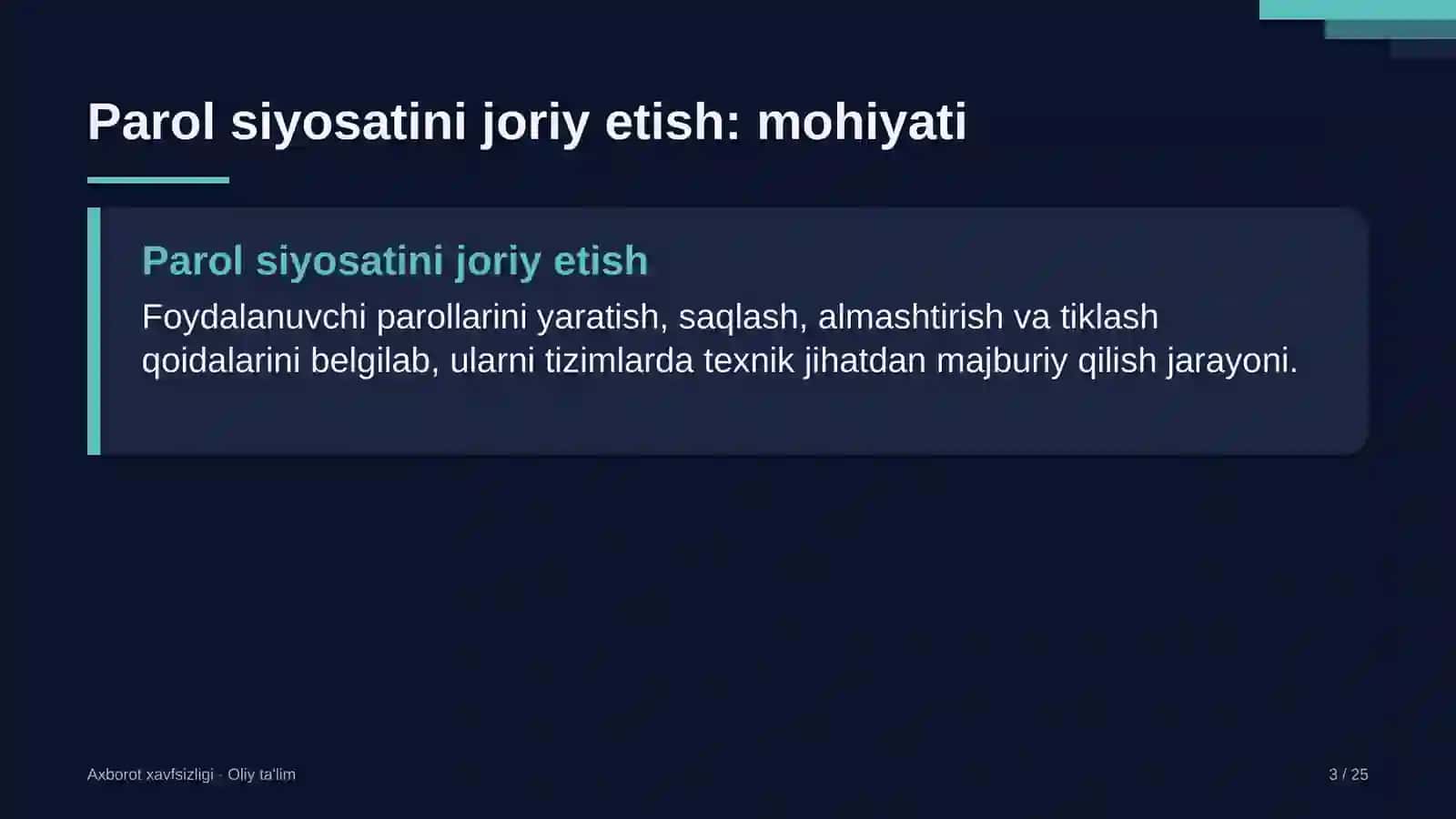 folklor jamoalarida parol siyosatini joriy etish 4664 3