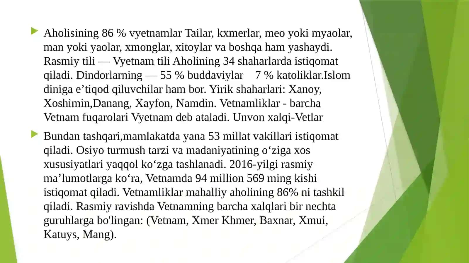 Agrosanoat majmuasi: Vetnam davlati haqida 3
