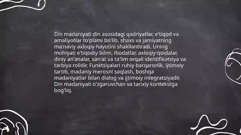 Din madaniyat fenomeni 3