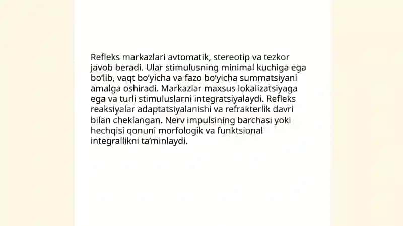 Asab markazi xossalari 3