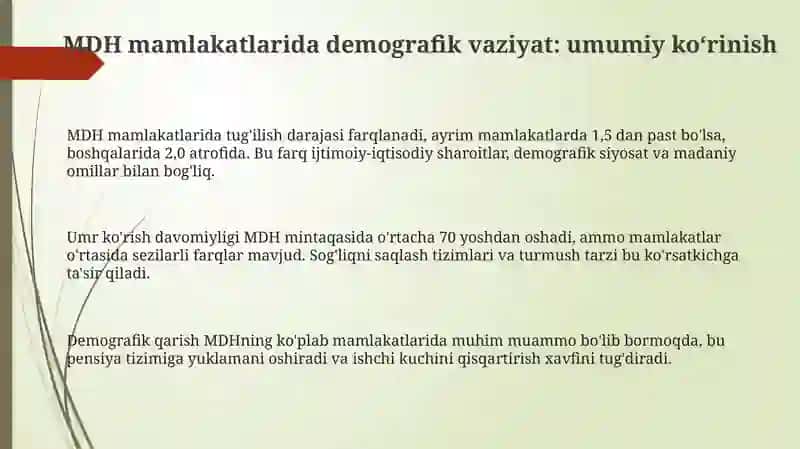 MDH davlatlari aholisi demografik vaziyati 3