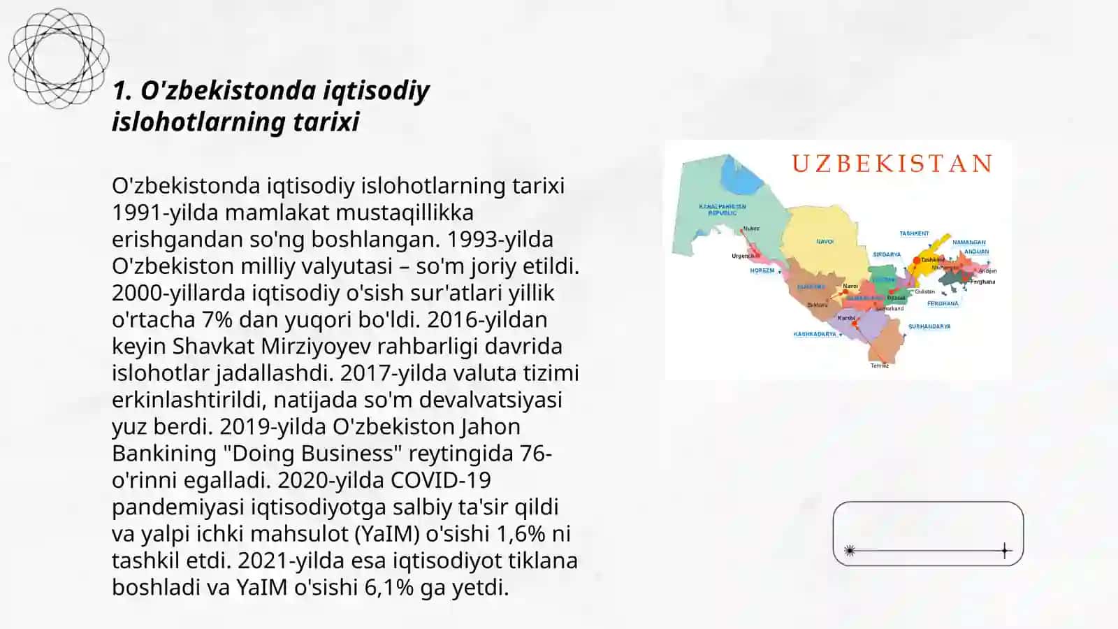 O'zbekistonda iqtisodiy islohatlarning tarixi 3