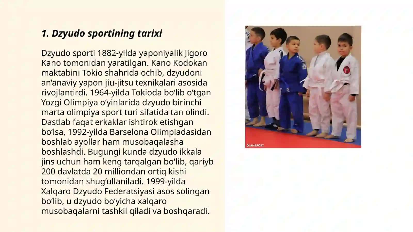 Dzyu-do sporti tarixi va qoidalari 3