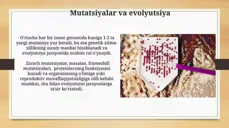 Mutatsion o‘zgaruvchanlik 3