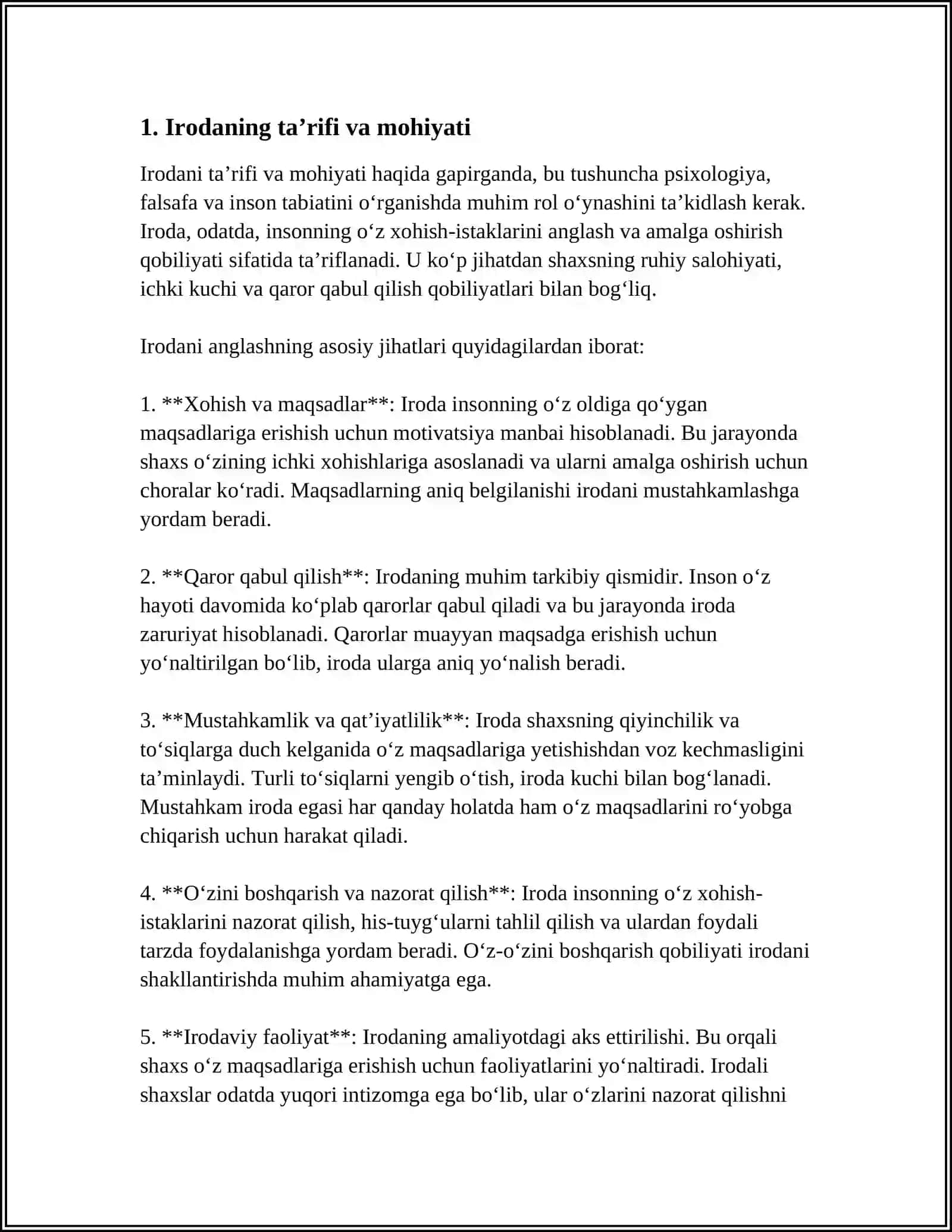 SHAXSNING IRODASI 3