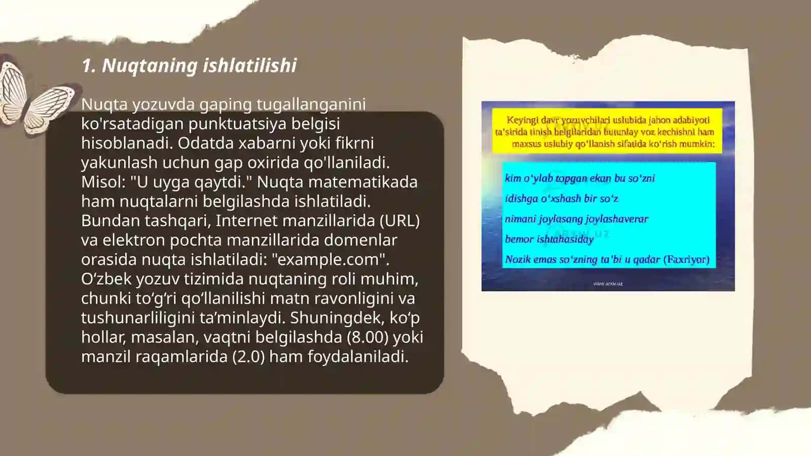 Punktuatsiya haqida umumiy ma'lumot 3