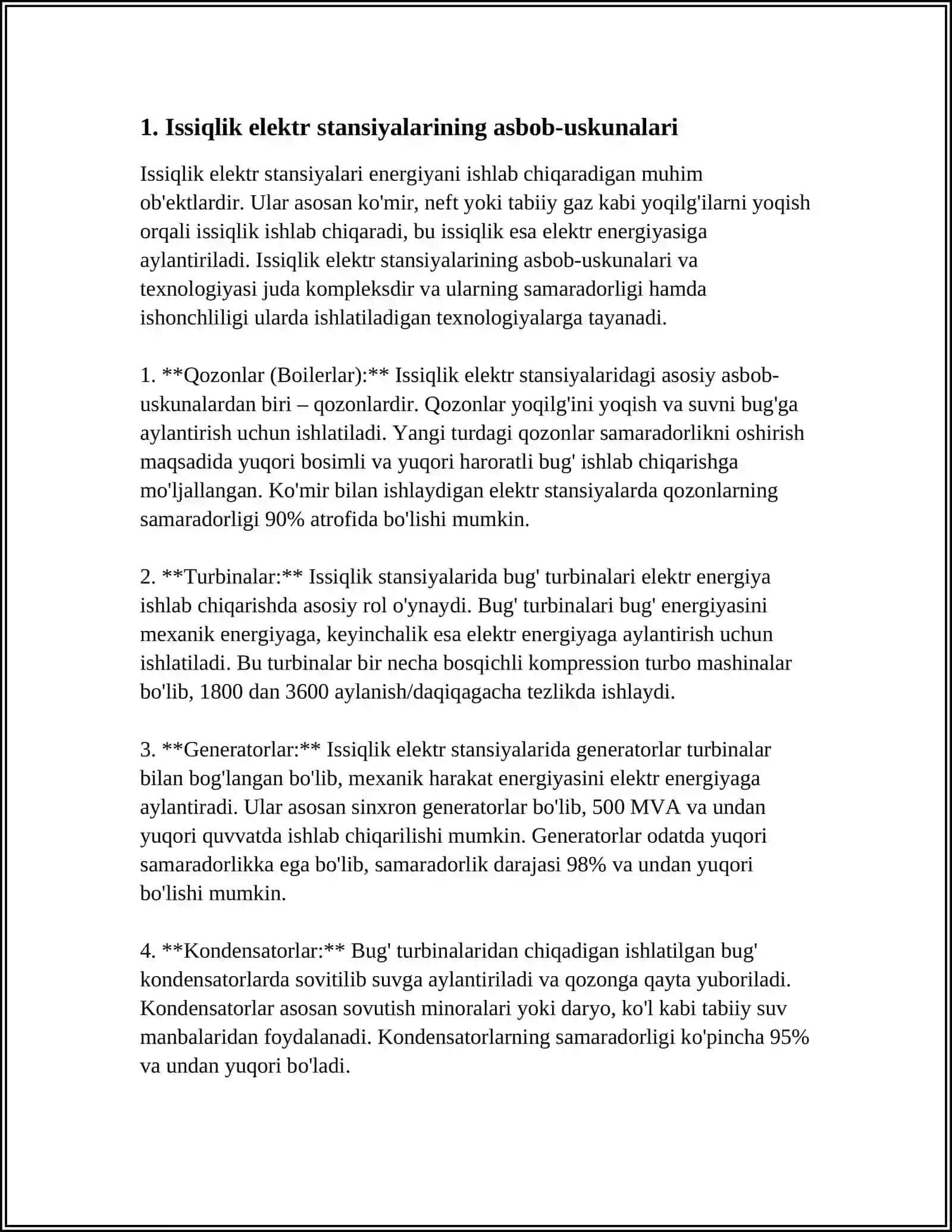 ISSIQLIK ELEKTR STANSIYALARNING YORDAMCHI QURILMALARI 3