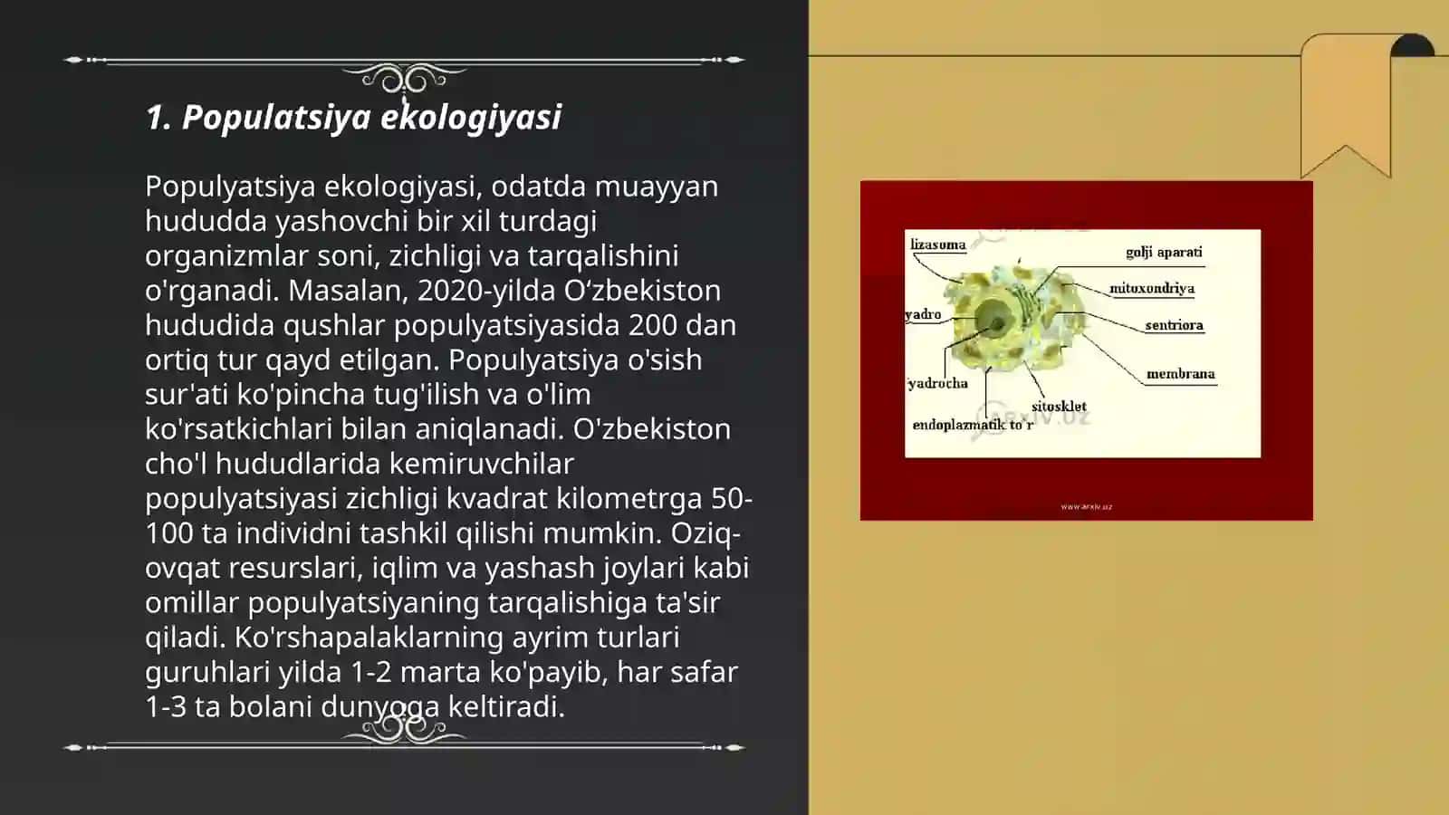 Populatsiya ekologiyasi 3
