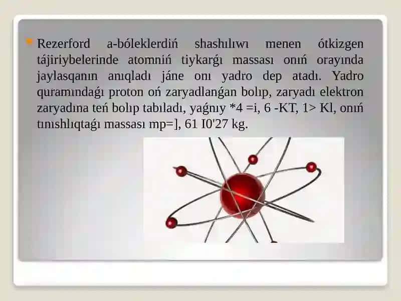 Rezerfort tajriybeleri 3