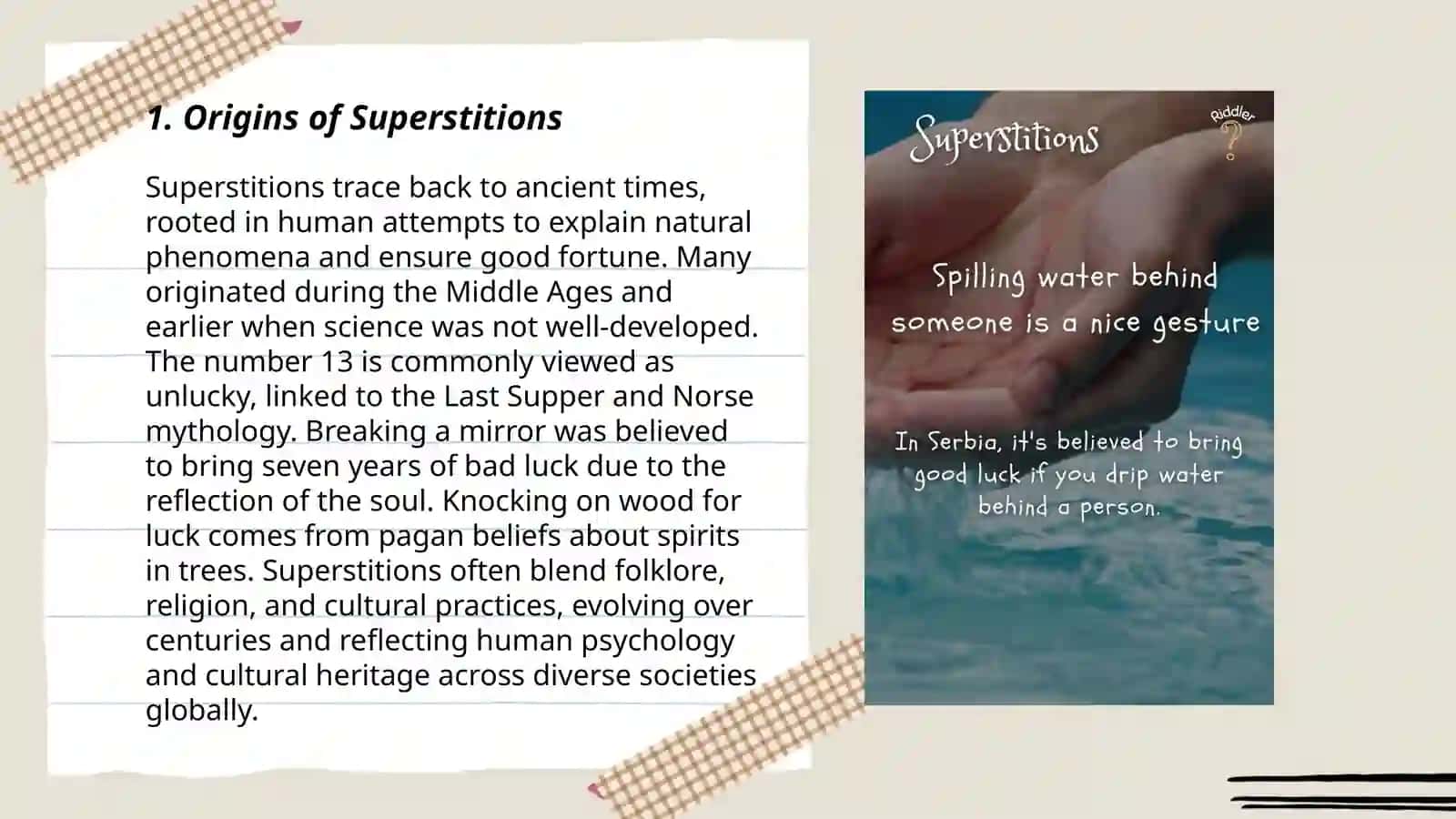 Superstitions: Origins and Psychology 3