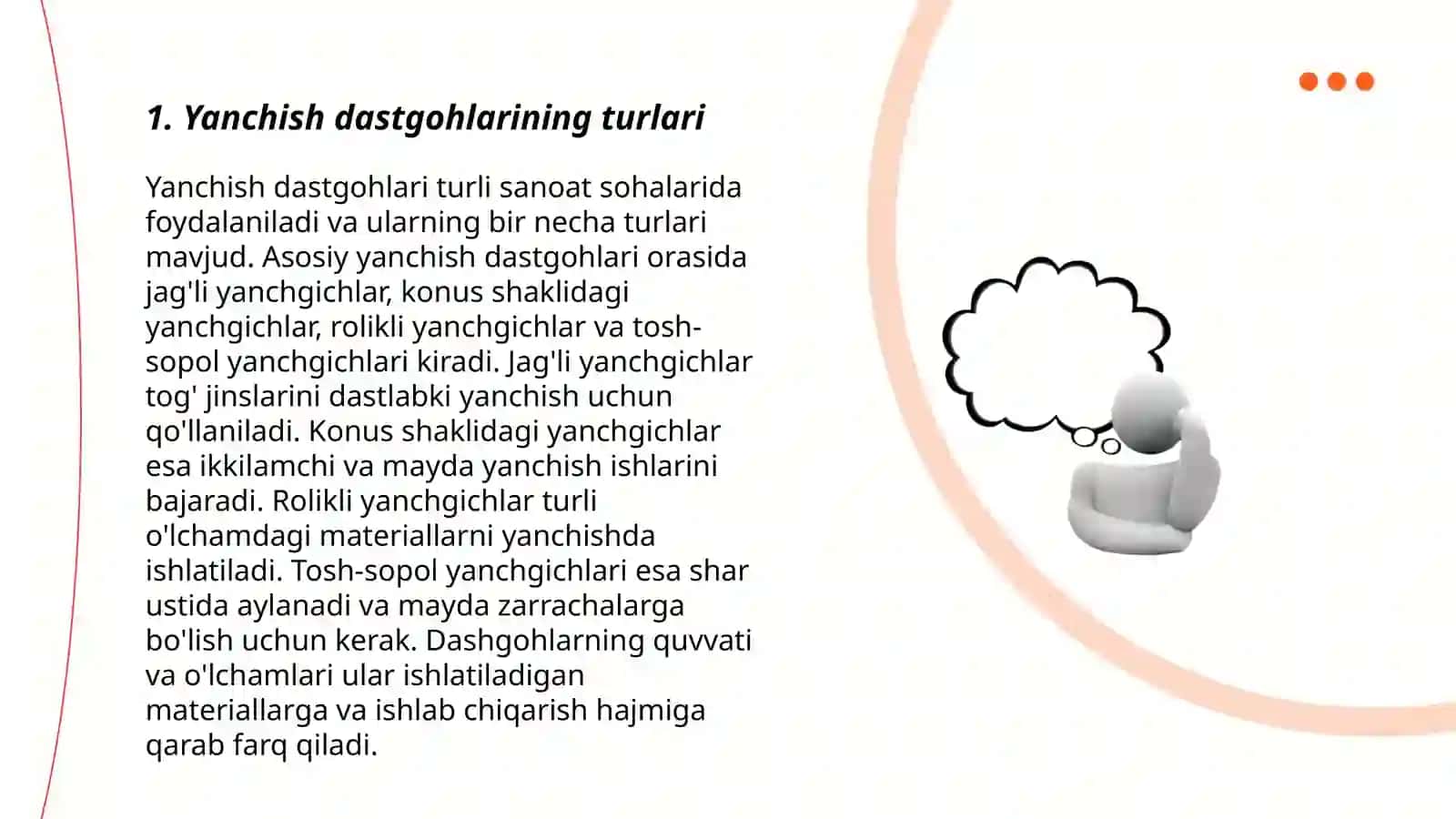 Metallurgiyada Yanchish Dastgohlari haqida 3