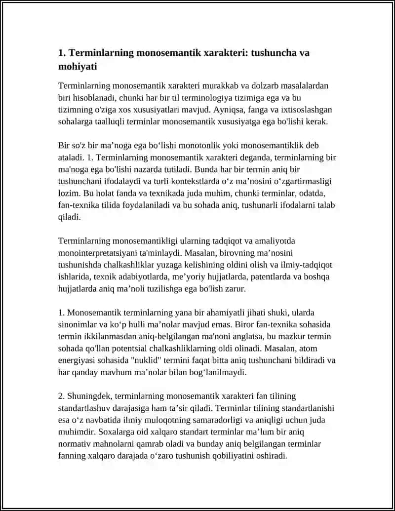 TERMINLARNING MONOSEMANTIK HARAKTERI 3