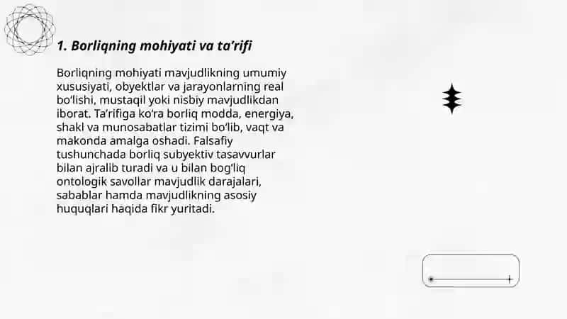 Borliq falsafasi 3