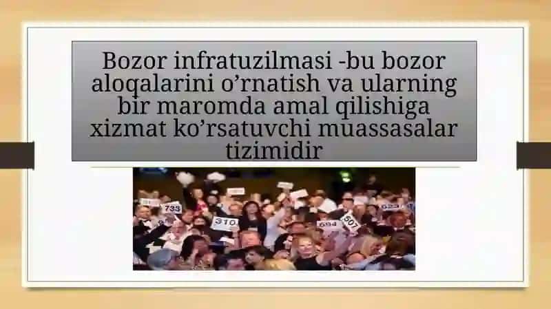 Bozor infratuzilmasi va uning asosiy unsurlari 3