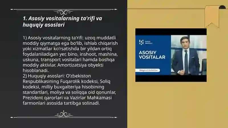 Asosiy vositalar 3