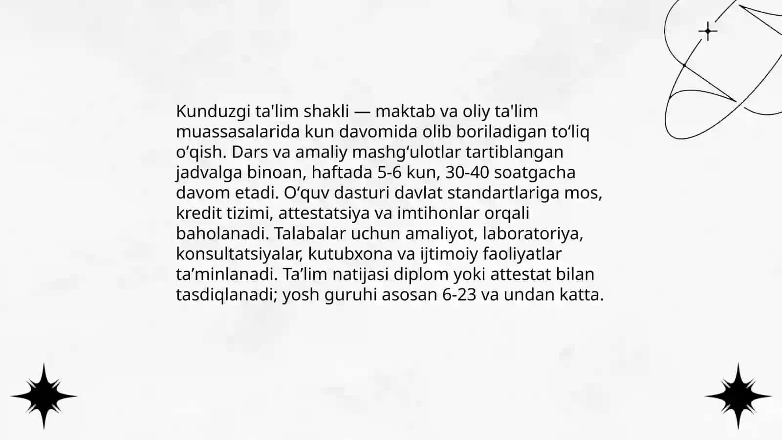 Ta'limni tashkil etish shakllari va turlari 3
