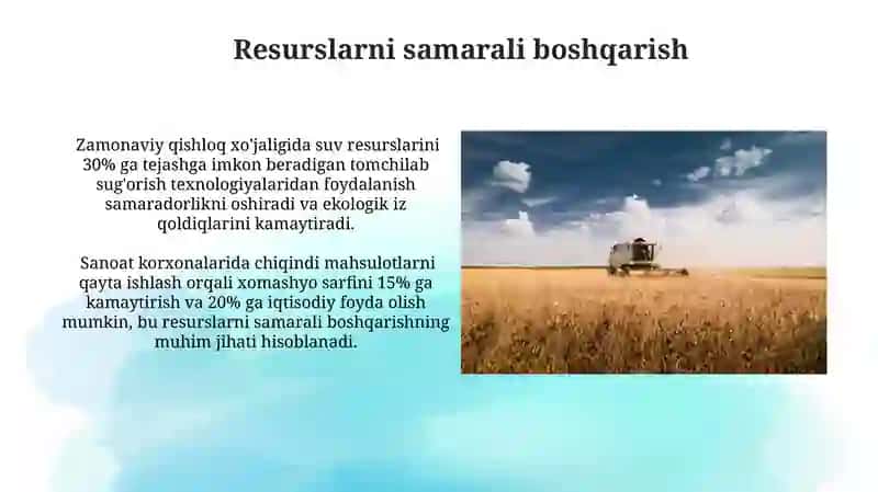 Sanoatdagi oʻzgarishlar 3