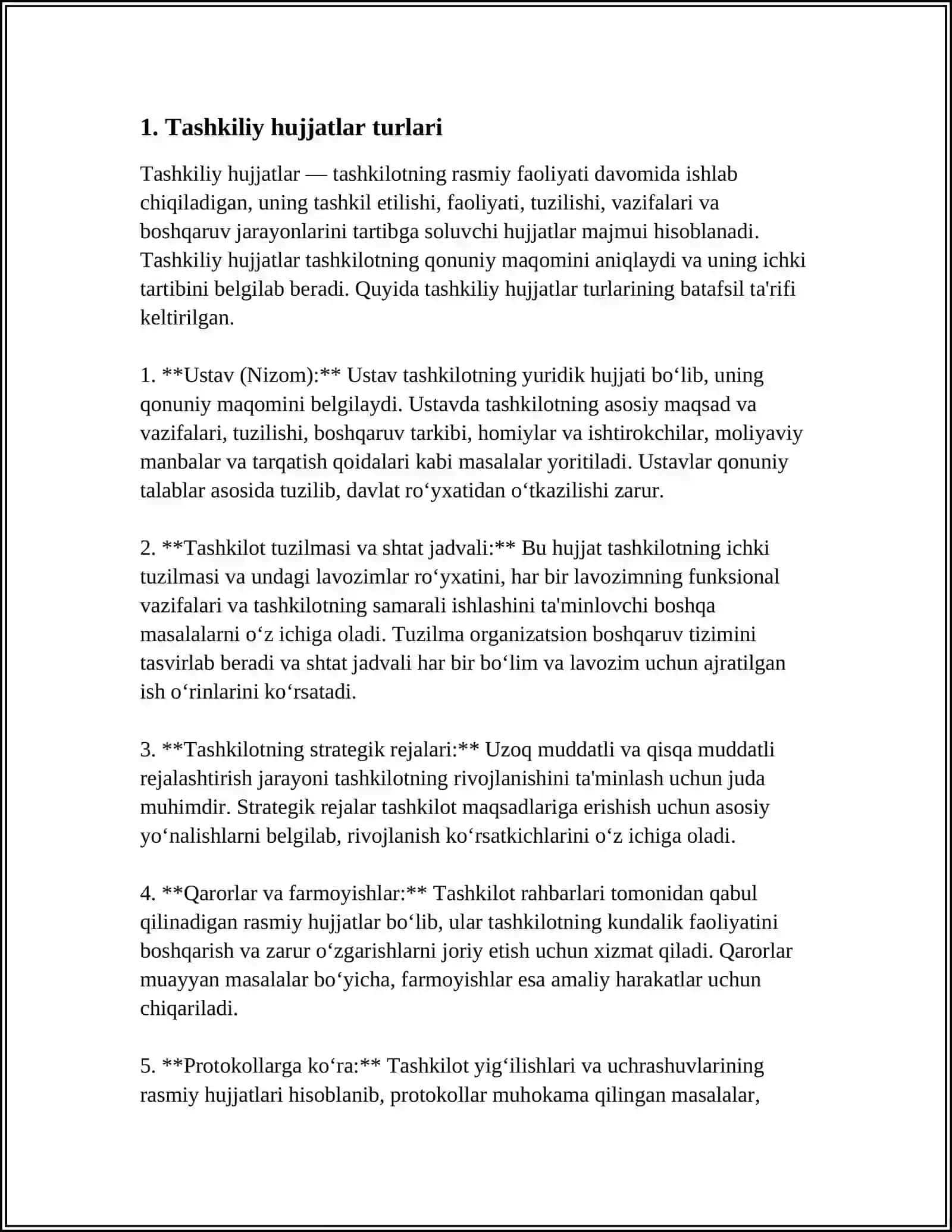 TASHKILIY HUJJATLAR 3