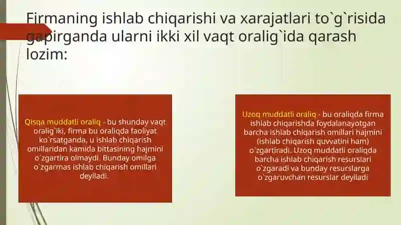 Ishlab Chiqarish Xarajatlari 3