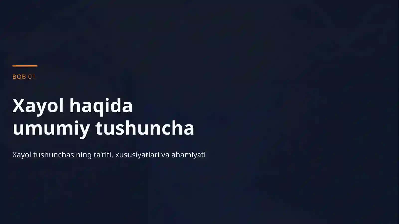 Xayol haqida tushuncha 3