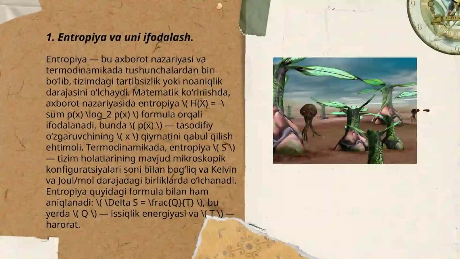 Entropiya va entalpiya 3