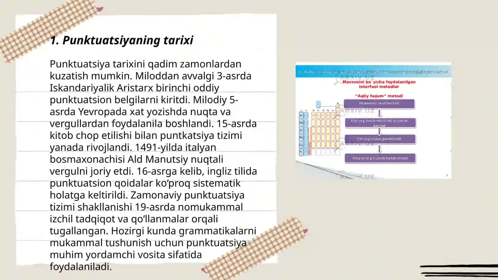 Punktuatsiya haqida umumiy ma'lumot 3
