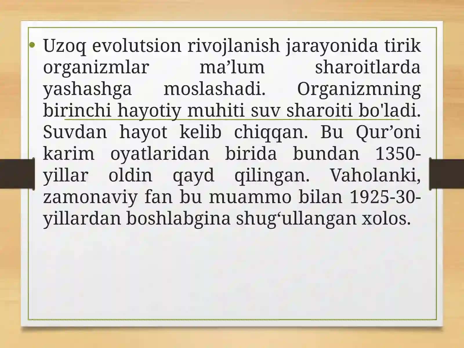 Hayotiy muhitlar ekologiyasi 3