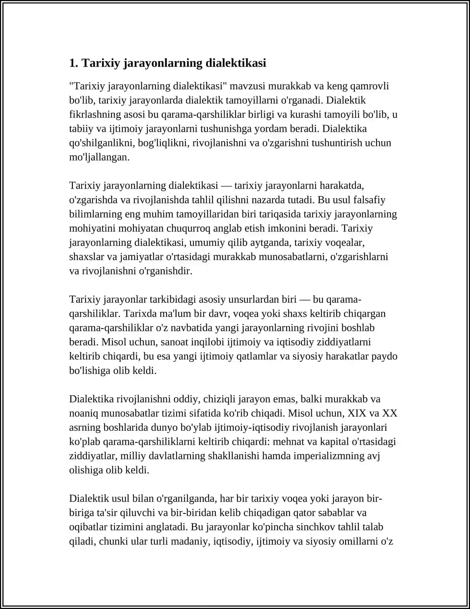 GLOBAL JARAYONLAR DIALEKTIKASI 3