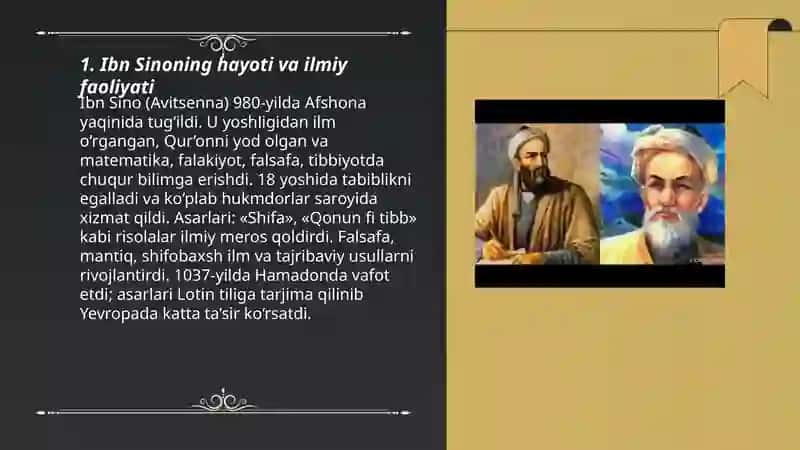 Ibn Sino va rumiy hayoti va ijodi 3